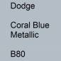 Preview: Dodge, Coral Blue Metallic, B80.